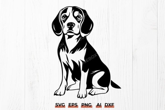 Beagle SVG Dog Clipart Design for Cricut