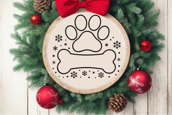 Christmas Dog Ornaments Svg