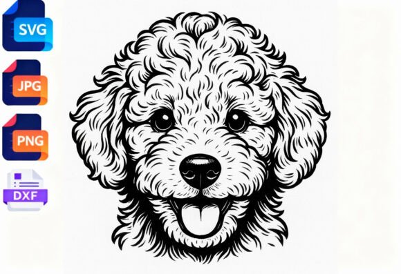 Cute Dog Face SVG Clipart Review