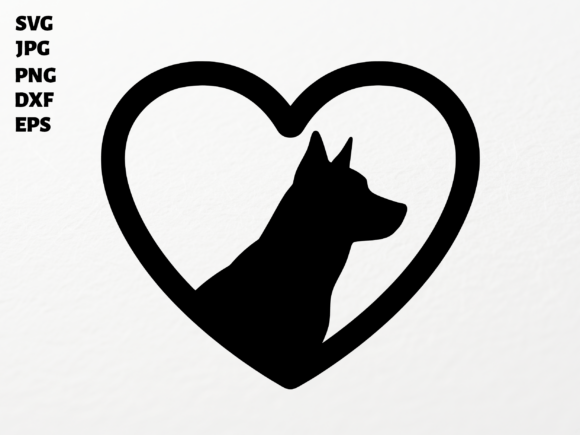 Dog Heart SVG for Cricut Sublimation PNG