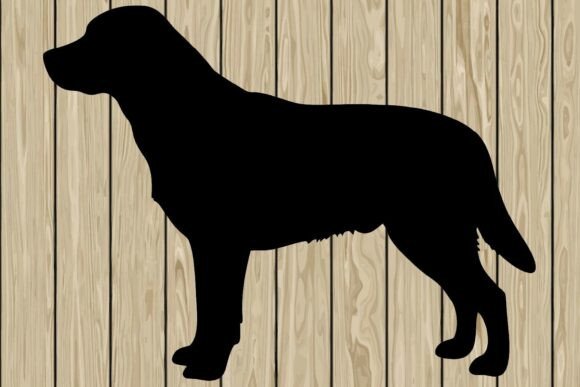 Labrador Retriever Dog Silhouette SVG