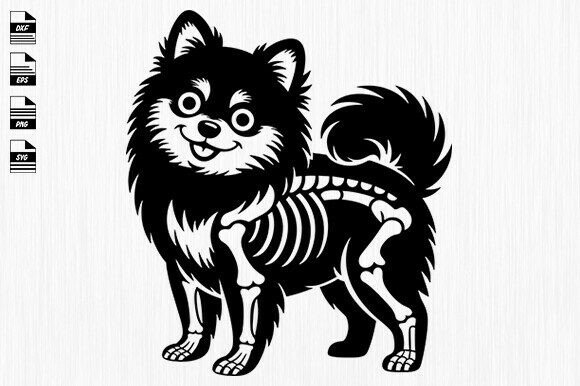 Skeleton Animal Svg, Dog, Cat,Dragon