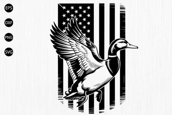 US Duck Hunting Svg, Dog Hunt Duck SVG