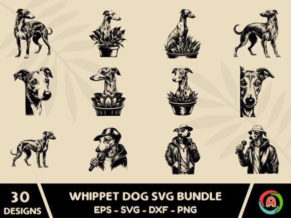 Whippet SVG Dog Bundle Review